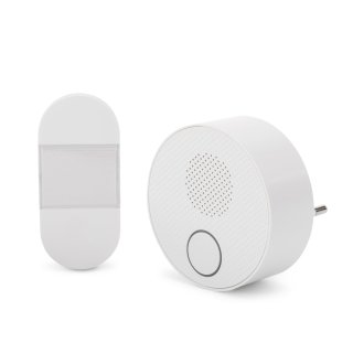 Bezbateriový a bezdrátový zvonek IP44 150m